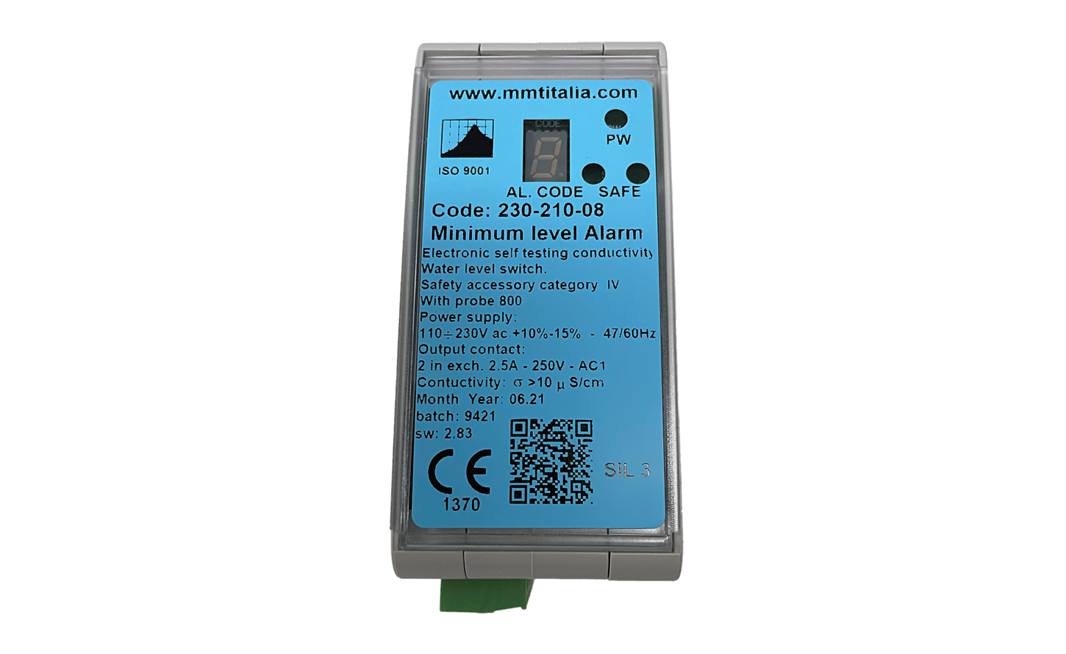 230 - Control nivel caldera seguridad 2014-68-EU - SIL3 230 - Control nivel caldera seguridad 2014-68-EU - SIL3